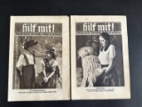 (2) German WWII HJ Youth Magazines.