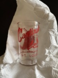1950's St. Louis Cardinals Baseball Team Drinking Glass