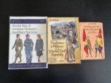 3 Vintage Military Books 2 in Spanish Plus World War II German Womans Services Uniforms