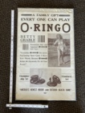 Vinatage Ad Miniposter for O-Ringo Game Featuring Betty Grable