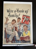Nice 1948 7-Up Advertising Poster.