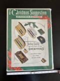 1940 Sheaffer Pen Cardboard Advertising Sign.