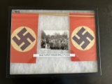 (2) German WWII Small Paper Parade Flags.