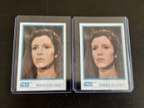 (2) Nice Condition Kellogg's Star Wars Leia Cards.