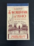 1940 NY World's Fair Teachers - College Ticket Booklet.