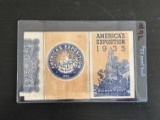 1935 San Diego Exposition Season Ticket/Photo ID.