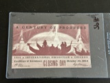 1934 Century of Progress Closing Day Ticket.