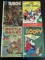 4 Issues. Turok Son of Stone Dell Comic. Life with Archie Archie Series Comics #38. Beetle Bailey De