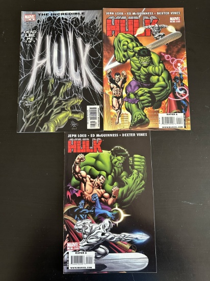 3 Issues. The Incredible Hulk Dead Like Me Marvel Comic #3. Hulk Marvel Comic #11 & #10.