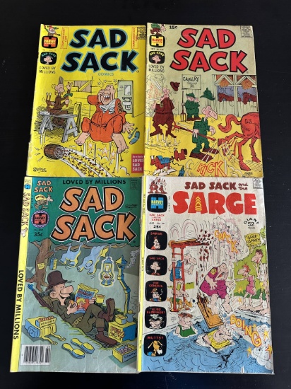 4 Issues. Sad Sack Harvey Comics #39, #222, #269, & #96.