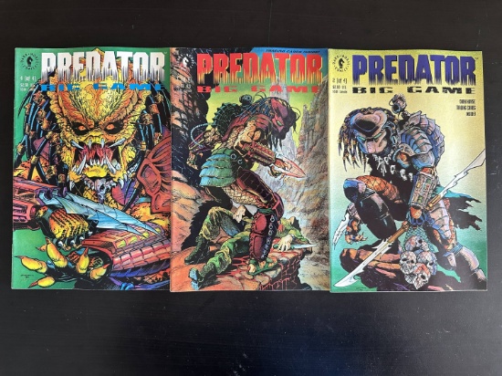3 Issues. Predator Big Game Dark Horse Comics #4, #3, & #2.