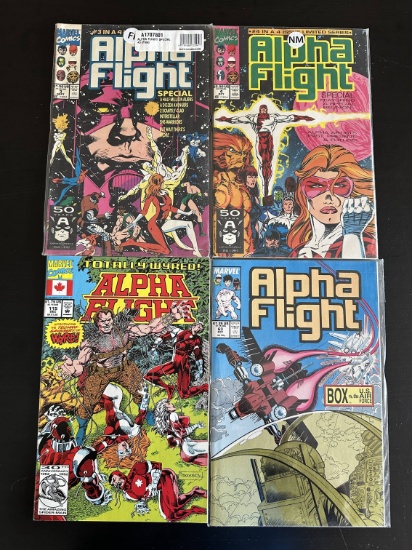 4 Issues. Alpha Flight Marvel Comics #3, #4, #115, & #63.