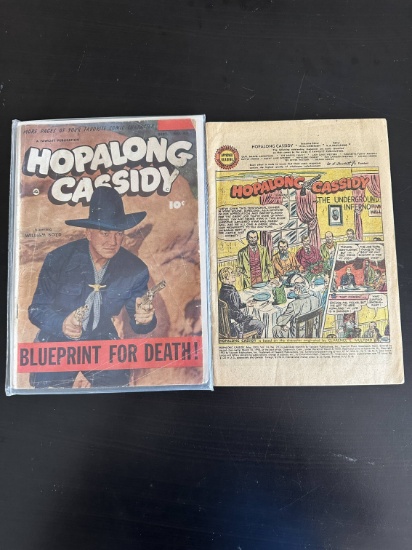 2 Issues. Hopalong Cassidy Fawcett Comic #83 Golden Age 1953