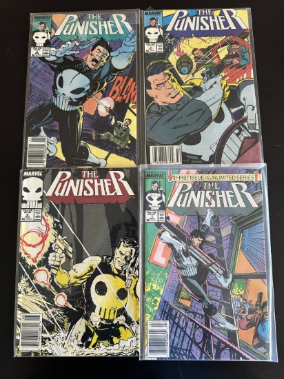 4 Issues. The Punisher Marvel Comics #4, #3, #2, & #1.