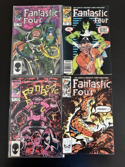 4 Issues. Fantastic Four Marvel Comics #283, #275, #270, & #263.