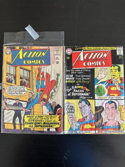2 Issues. Action Comics DC Comics #331 & #317.