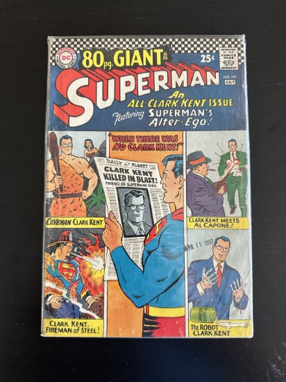 80 pg Giant Superman DC Comics #197 Silver Age 1967
