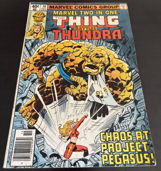 Marvel Two-In-One The Thing Battles Thundra Marvel Comics #56 Bronze Age 1979