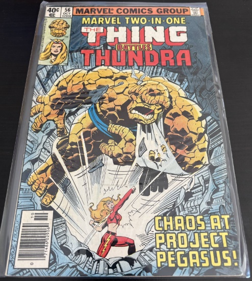 Marvel Two-In-One The Thing Battles Thundra Marvel Comics #56 Bronze Age 1979