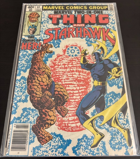 Marvel Two-In-One The Thing and Starhawk Marvel Comics #61 Bronze Age 1980