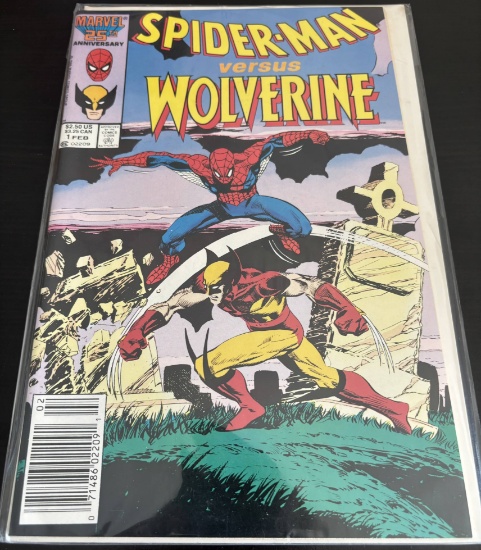Spider-Man Versus Wolverine Marvel Comic #1 1987