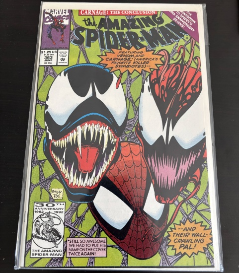 The Amazing Spider-Man Marvel Comics #363 1992 Key 3rd appearance of Carnage.