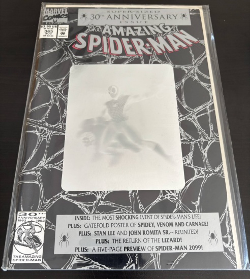 The Amazing Spider-Man Marvel Comics #365 1992 Key 30th Anniversary of Spider-Man.