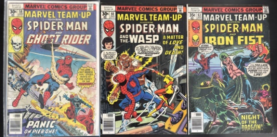 3 Issues. Marvel Team-Up Featuring Spider-Man and Ghost Rider Marvel Comic #58. Marvel Team-Up Featu