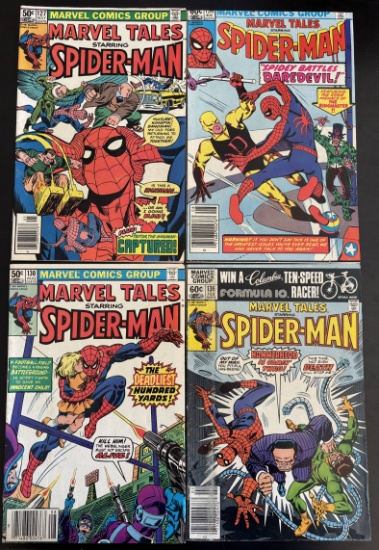 4 Issues. Marvel Tales Featuring Spider-Man Marvel Comic #127, #130, #136, & #154.