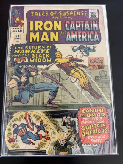 Tales of Suspense Featuring Iron Man and Captain America Marvel Comic #64 Silver Age 1965 Key 3rd ap