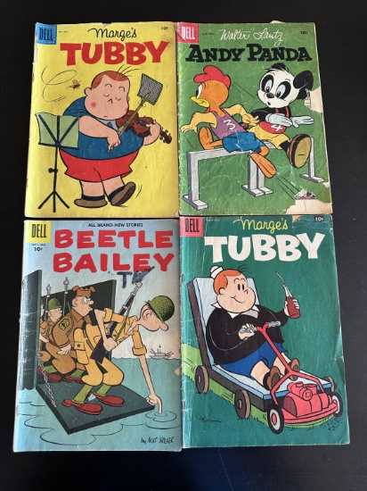 4 Issues. Marge's Tubby Dell Comics. Walt Disney's Andy Panda Dell Comics. Beetle Bailey Dell Comics