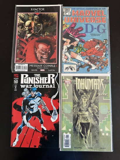 4 Issues. X-Factor Marvel Comic #27. Marvel Universe D-G Marvel Comics #4. The Punisher War Journal