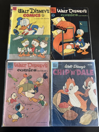 4 Issues. Walt Disney's Comics and Stories Dell Comic #168, #246, & #262. Walt Disney's Chip N Dale