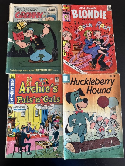 4 Issues. Popeye. Chic Young's Blondie Harvey Comics. Archies Pals n Gals Archie Series Comics #85.