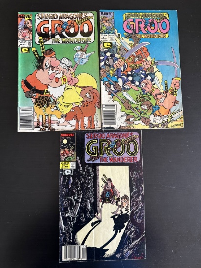 3 Issues. Groo the Wanderer Marvel Comics #34, #6, & #37.