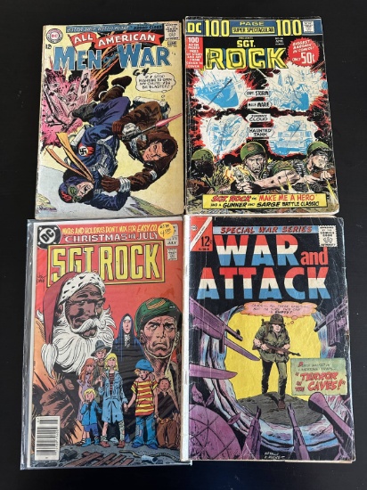 4 Issues. All American Men of War DC Comic #103. DC 100 page super spectacular presents SGT Rock. SG