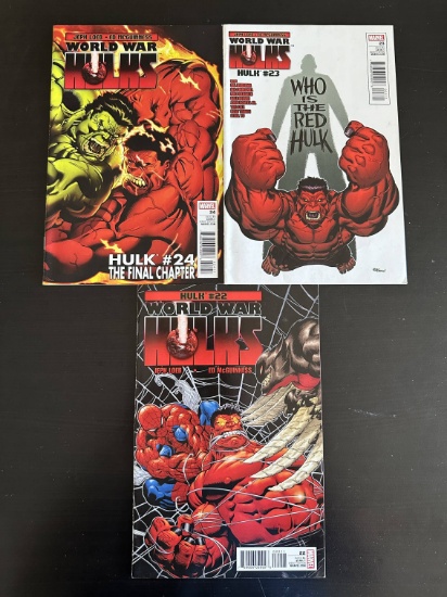 3 Issues. World War Hulks Marvel Comics #24, #23, & #22.