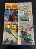4 Issues. Men of War DC Comic #111. Air War Stories Dell Comic. Our Army at War Featuring SGT Rock D