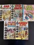 5 Issues. Sad Sad Sack World Harvey Comic #14. Sad Sack Harvey Comic #226 & #280. Sad Sack Laugh Spe