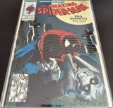 The Amazing Spider-Man Marvel Comics #308 1988 Key Kidnapped is misspelled 'Kidnaped' on the cover.