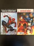 2 Issues. Death of Spider-Man Marvel Comic #156. Ultimate Spider-Man Marvel Comic #151.