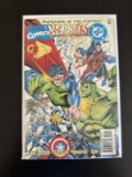 Marvel vs DC Comic #3 1996 Key Battles include: Superman vs Hulk, Green Lantern vs Silver Surfer, Wo