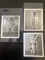 (3) Vintage Bettie Page B&W Pin-Up Photos