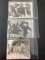 (3) WWII Press Photos of Italian Leader Mussolini