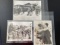 (3) WWII Press Photos of Italian Leader Mussolini