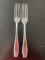 (2) WWII German Army Aluminum Forks (Wehrmacht)