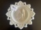 Antique Westmoreland Milk Glass Garfield Memorial Souvenir Plate