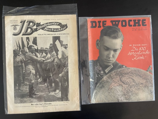 (2) WWII German Magazines