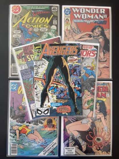 Marvel & DC Group of Comics with Pin-Up Type Covers