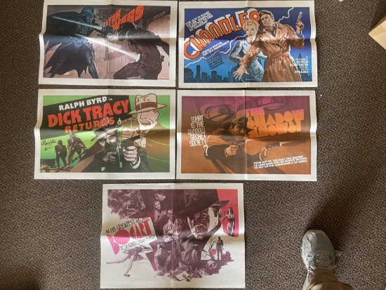 Mediascene Newspaper Group of Insert Posters w/Star Wars